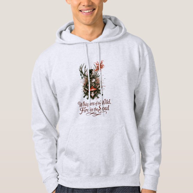 Mystical Forest Spirit Illustration Hoodie (Front)