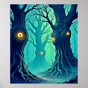 Mystical Forest Watchers Poster