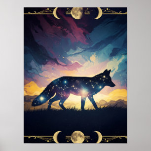 Mystical Fox Poster