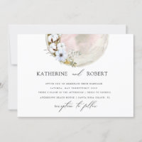 mystical full moon bohemian pink Wedding