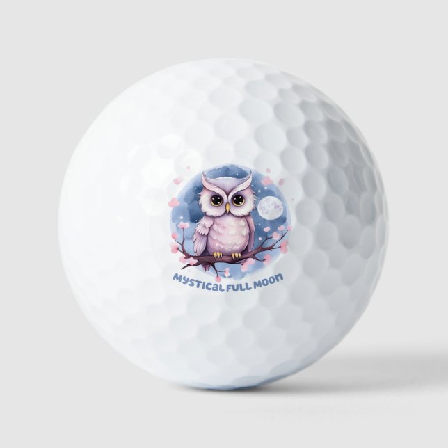Mystical Full Moon Golf Balls (Front)