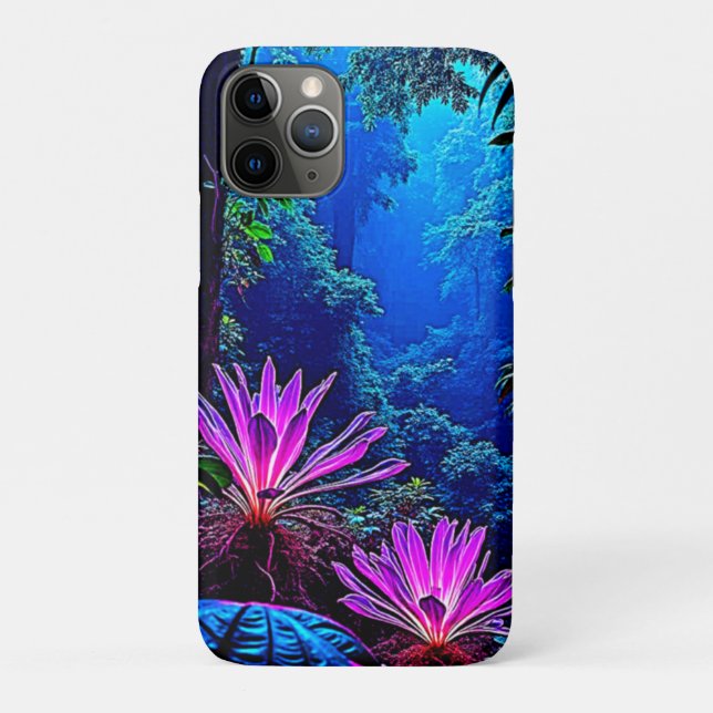 Mystical Glowing Jungle Bloom Design Case-Mate iPhone Case (Back)