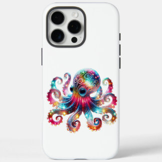 Mystical Glowing Octopus iPhone 16 Pro Max Case