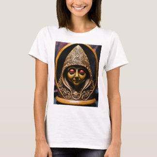 Mystical Gnome: An Oval Stone Sculpture for Medita T-Shirt