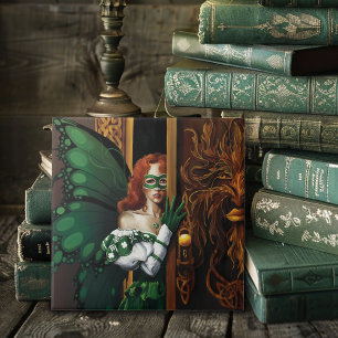 Mystical Green Celtic Fairy Secret Password Irish Ceramic Tile
