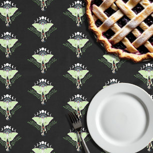 Mystical Green Ethereal Luna Moth Celestial Tablecloth