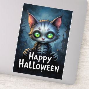 Mystical Green Eyed Cat Halloween Enchanting Felin