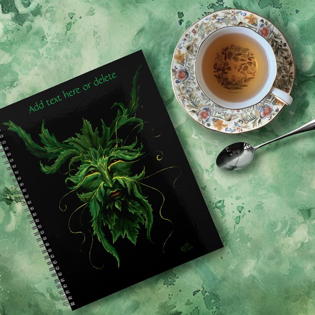 Mystical Greenman Forest Spirit Leaf Face Fantasy Planner (Creator Uploaded)