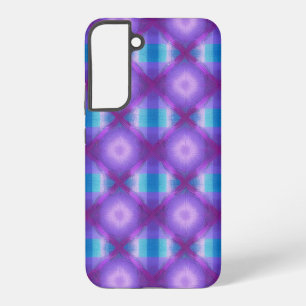Mystical Grid Magenta and Turquoise Geometric  Samsung Galaxy Case