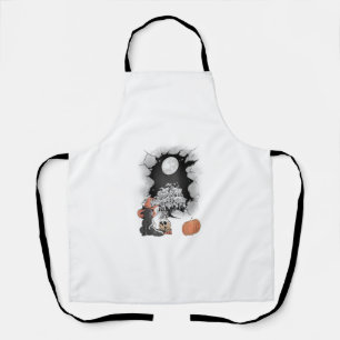 Mystical Halloween Cat Fairy Tale Occult Children Apron
