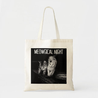 Mystical Halloween Cat Tote Bag