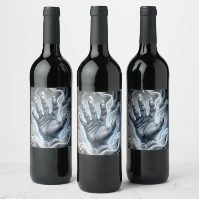 Mystical Hand Wine Label (Bottles)