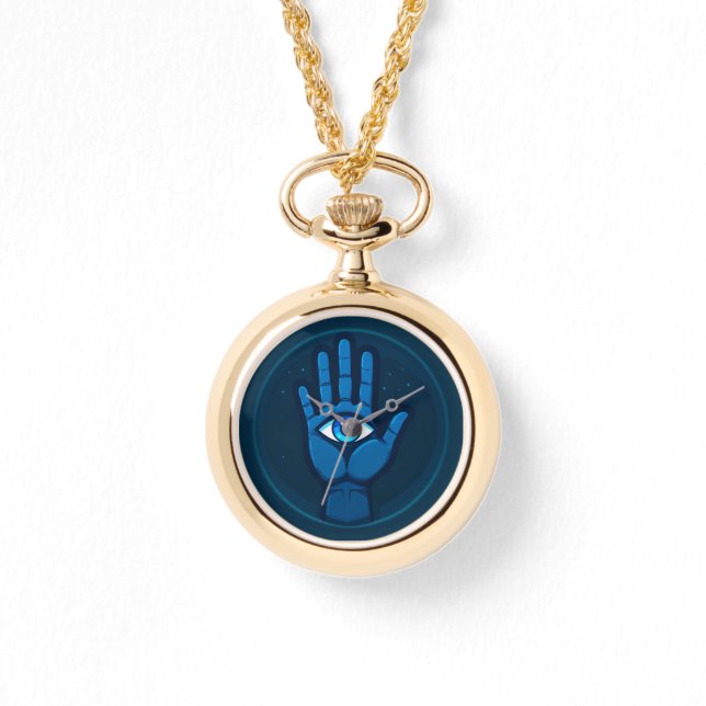 Mystical Hand With Eye Symbol Watch (Front)