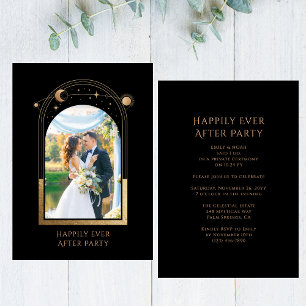 Mystical Happily Ever After Wedding Reception Invitation