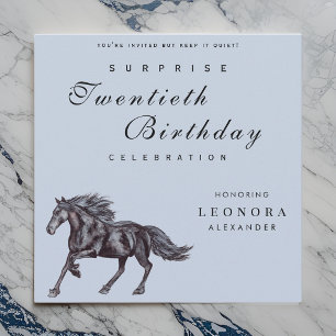 Mystical Horse ANY Surprise Birthday Party Invitation