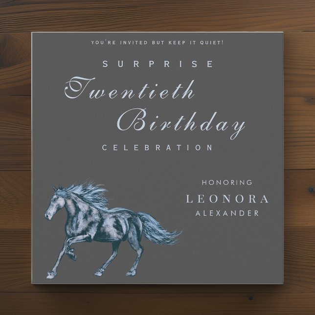 Mystical Horse ANY Surprise Birthday Party Invitation (Creator Uploaded)