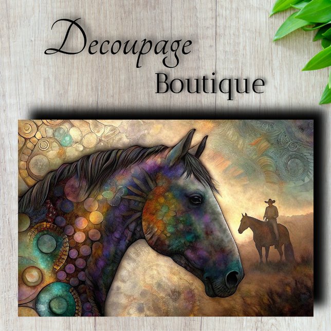 Mystical Horse Decoupage Tissue Paper (Mystical Horse Decoupage Tissue Paper)