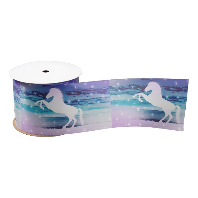 Mystical Horse Satin Ribbon (Spool)