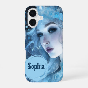Mystical Ice Queen - Fantasy Winter Goddess Art iPhone 16 Case