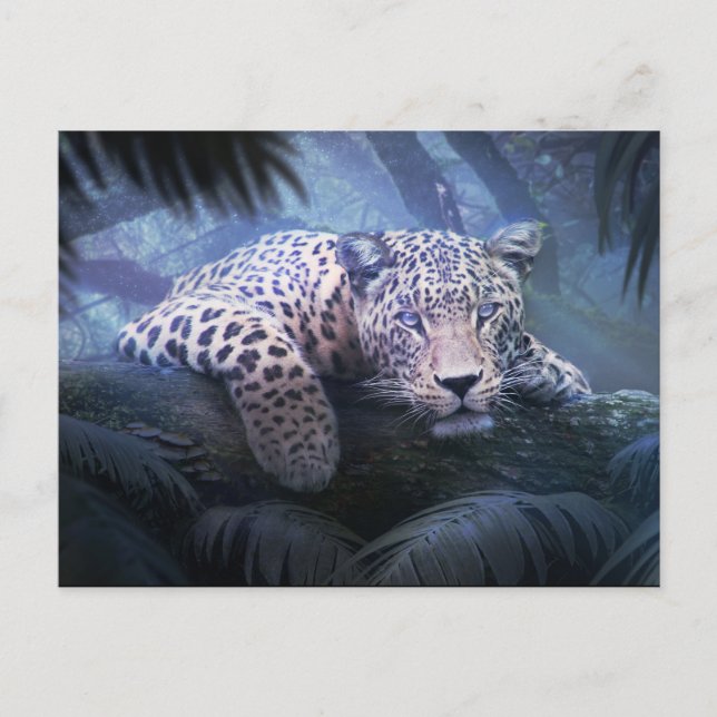 Mystical Jungle Leopard Postcard (Front)
