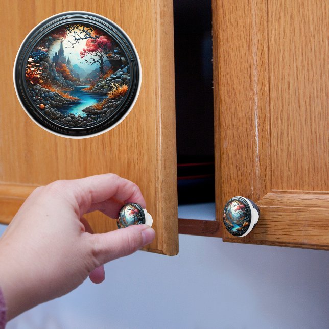Mystical Landscape  Ceramic Knob (Creator Uploaded)