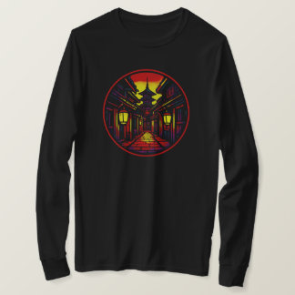 Mystical Lantern Alley - Pagoda | BLACK ONLY T-Shirt