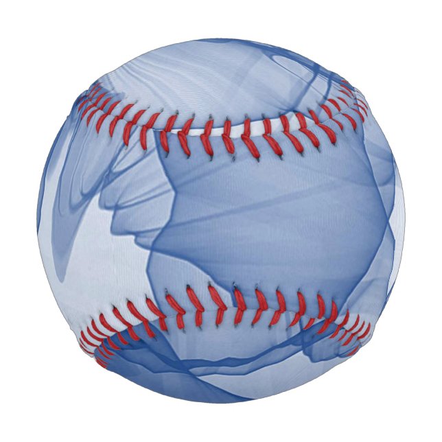 Mystical Layer of Chiffon Scarves Blue Baseball (Front)