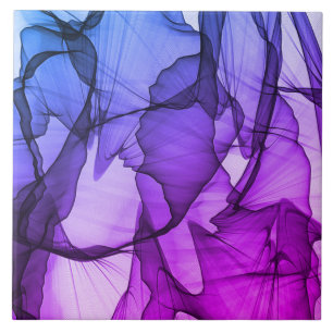 Mystical Layer of Plum Ceramic Tile