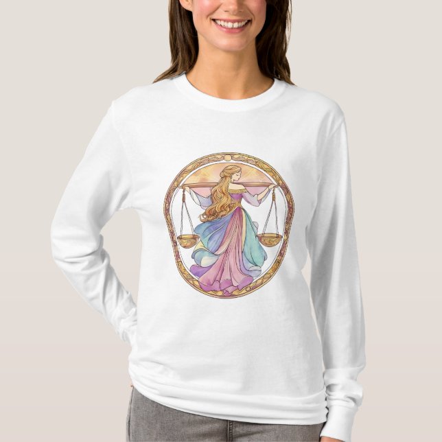Mystical Libra Goddess T-Shirt (Front)