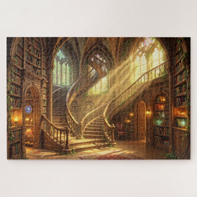 Mystical Library Escape Jigsaw Puzzle (Horizontal)