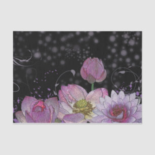 Mystical lotus 10lb Tissue Paper, White Paper