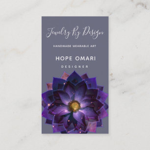 Mystical Lotus flower Mandala Care Instructions Business Card