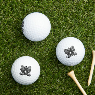 Mystical Luna Moth   Celestial Gothic Insect Art   Golf Balls