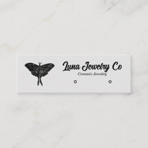 Mystical Luna Moth Jewellery Stud Business Card
