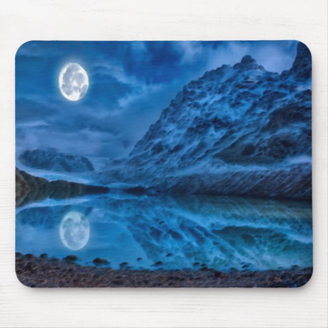 Mystical lunar midnight mouse pad (Front)