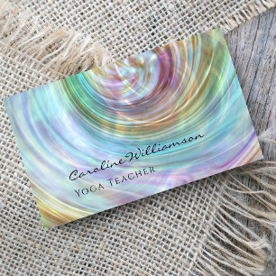Mystical Magic Shell Yoga Teacher Business Card