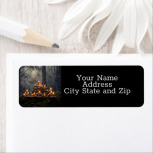 Mystical Magical Candles Forest Return Address Return Address Label