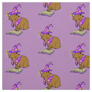 Mystical & Magical Capybara Wizard Fabric