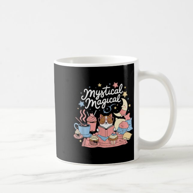 Mystical Magical Retro Aesthetic Space Gift Men Wo Coffee Mug (Right)