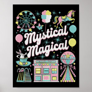 Mystical Magical Retro Aesthetic Space Gift Men Wo Poster
