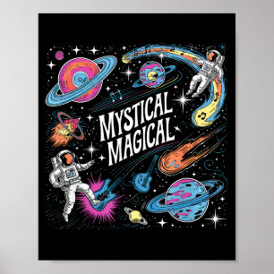 Mystical Magical Retro Aesthetic Space Gift Men Wo Poster