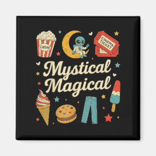 Mystical Magical Retro Aesthetic Space Gifts Men W Magnet