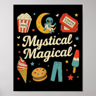 Mystical Magical Retro Aesthetic Space Gifts Men W Poster