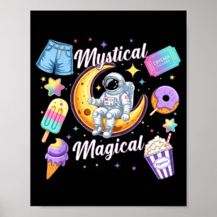 Mystical Magical Retro Aesthetic Space Men Women K Poster