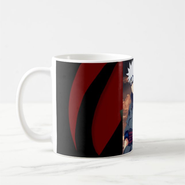 Mystical Mastery: Kakashi Hatake Mug - Sip with Ni (Left)