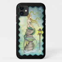 Mystical Mermaid and Lantern Fantasy Art