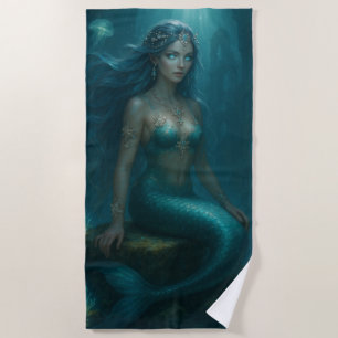 Mystical Mermaid Beach Towel