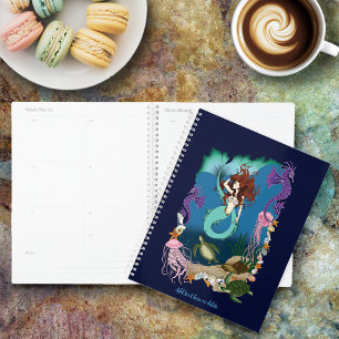 Mystical Mermaid Ocean Fantasy Blue Sea-Life Planner
