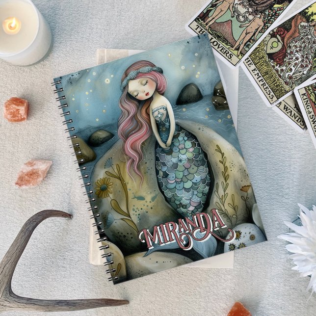 Mystical Mermaid & Sea Shore Beach Oracle Custom Notebook (Mystical Mermaid & Sea Shore Beach Oracle Custom Notebook)