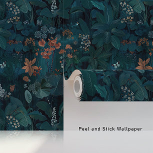 Mystical Midnight Jungle Wallpaper Peel & Stick